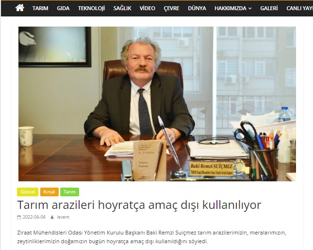 TOPRAK TV: TARIM ARAZİLERİ HOYRATÇA AMAÇ DIŞI KULLANILIYOR- 6 HAZİRAN 2022