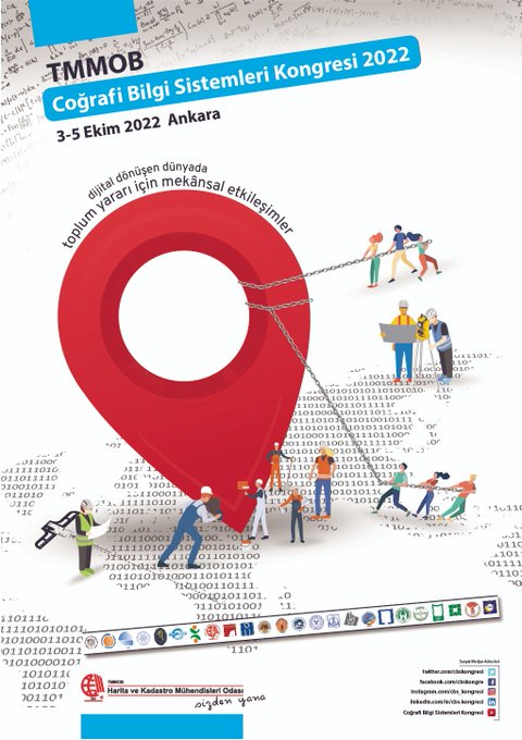 TMMOB 7. COĞRAFİ BİLGİ SİSTEMLERİ KONGRESİ, 3-5 EKİM 2022