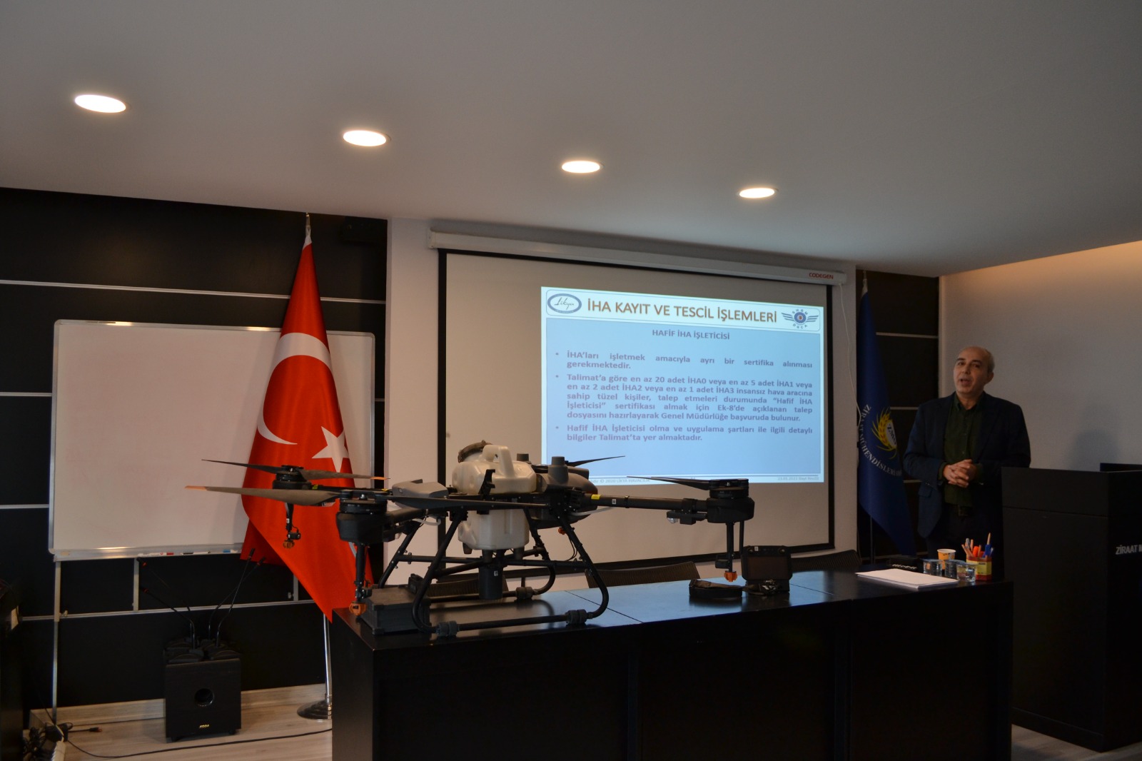 DRONE İLE İHA1 VE İHA ZİRAİ İLAÇLAMA EĞİTİMİNİ GERÇEKLEŞTİRDİK