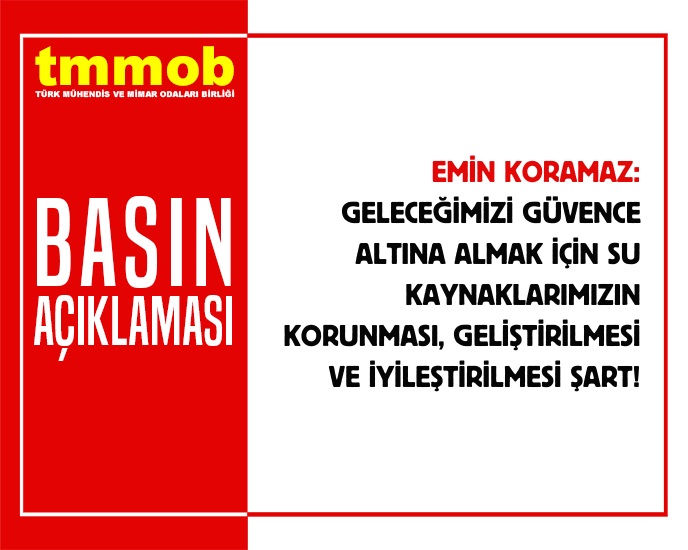 GELECEĞİMİZİ GÜVENCE ALTINA ALMAK İÇİN SU KAYNAKLARIMIZIN KORUNMASI, GELİŞTİRİLMESİ VE İYİLEŞTİRİLMESİ ŞART!