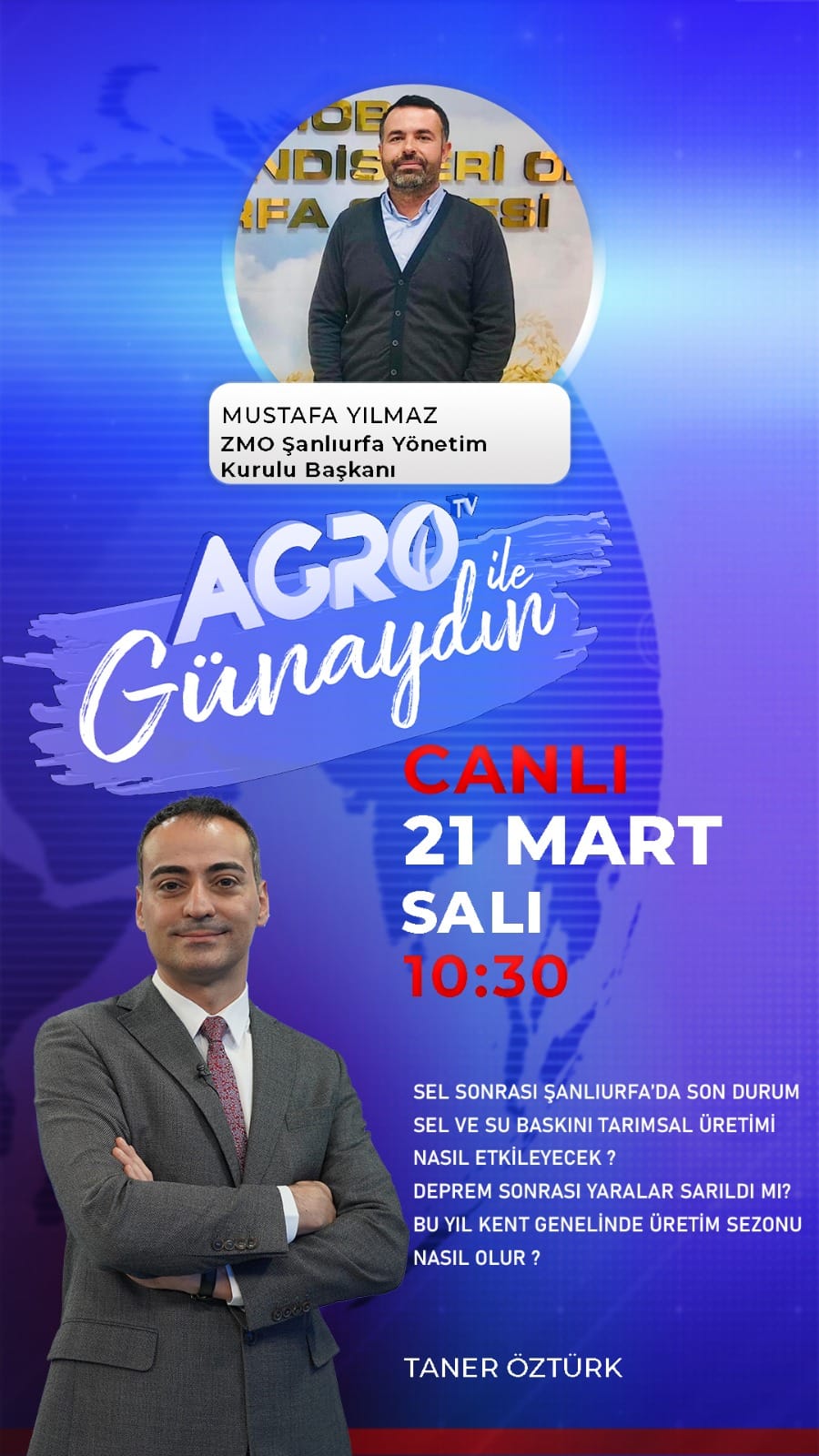 AGRO TV - TANER ÖZTÜRK GÜNAYDIN PROGRAMI 
