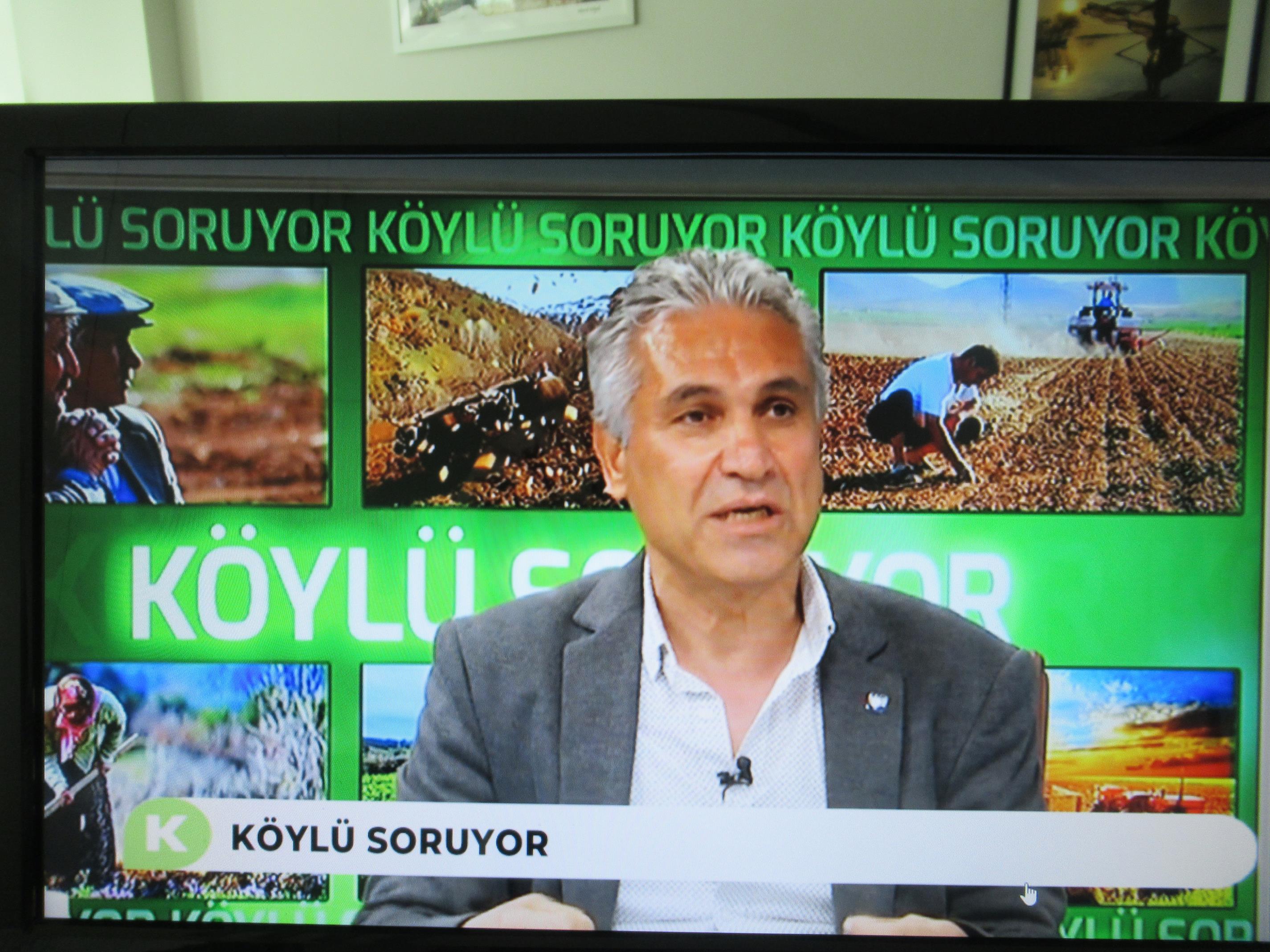 ŞUBE BAŞKANIMIZ KÖY TV`DE "KÖYLÜ SORUYOR" PROGRAMINA KATILDI