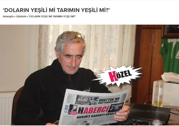 HABERCİ.COM: DOLARIN YEŞİLİ Mİ TARIMIN YEŞİLİ Mİ?'- 27 KASIM 2023