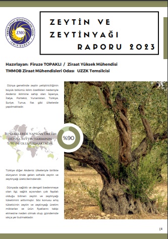 "2023 YILI ZEYTİN VE ZEYTİNYAĞI RAPORU" 