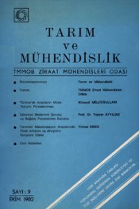 2933 TARIM VE MÜHENDİSLİK