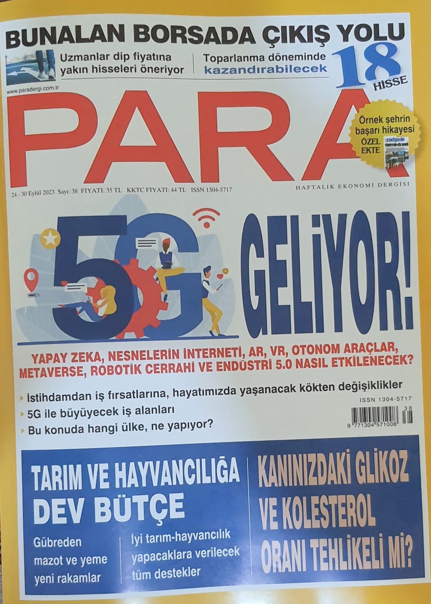 PARA DERGİSİ: ÜRETİCİ ÖRGÜTLERİNİN SÖZLEŞMELERE TARAF OLABİLECEK OLMASI OLUMLU- 24/30 EYLÜL 2023