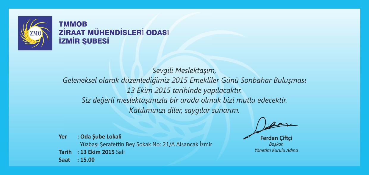 EMEKLİLER GÜNÜ SONBAHAR BULUŞMASI