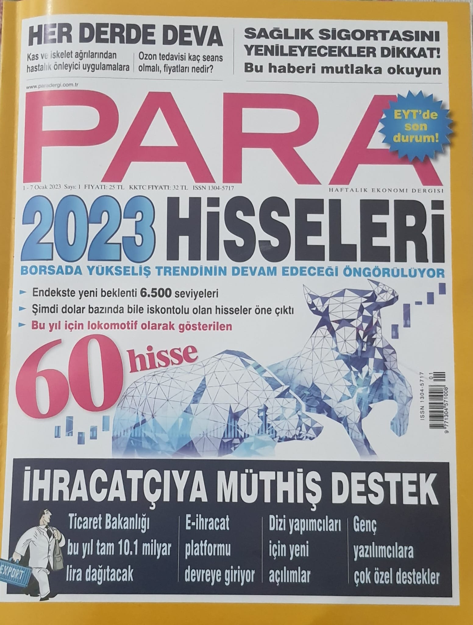 PARA DERGİSİ: "KALICI ÇÖZÜM GEREKLİ"- 1/7 OCAK 2023