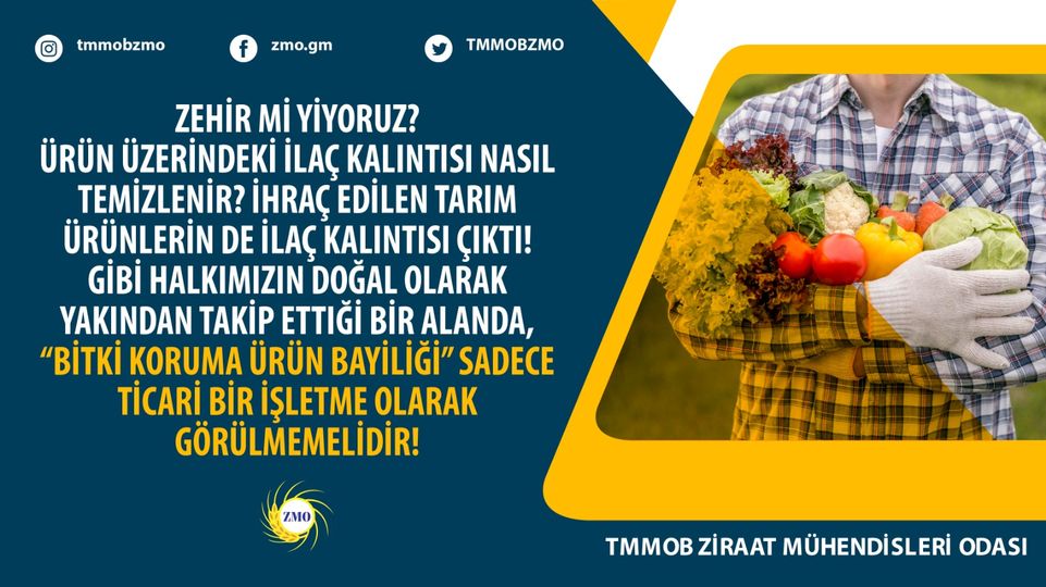 TMMOB ZİRAAT MÜHENDİSLERİ ODASI OLARAK BİTKİ KORUMA ÜRÜNLERİNE YÖNELİK SOSYAL MEDYADA PAYLAŞTIĞIMIZ GÖRSELLERİMİZE BURADAN ULAŞABİLİRSİNİZ.