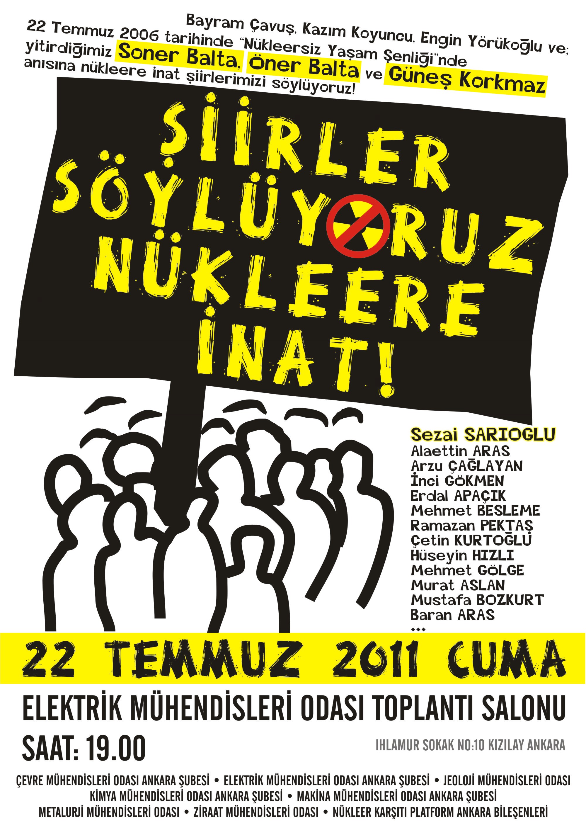 ŞİİRLER SÖYÜYORUZ NÜKLEERE İNAT