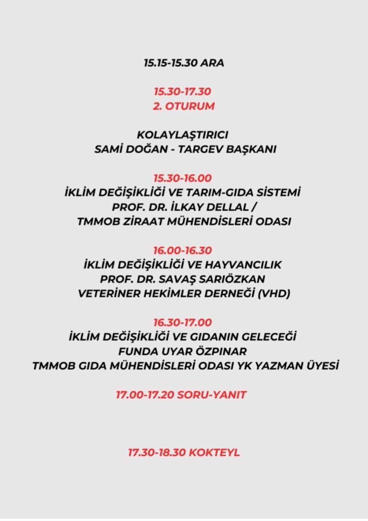 "İKLİM DEĞİŞİKLİĞİ, İNSANLIĞIN GELECEĞİ" SEMPOZYUMU