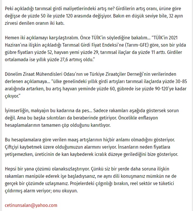 TÜKETİCİ POSTASI: O GIDANIN FİYATINA ZOR YETİŞİRSİN- 22 AĞUSTOS 2021