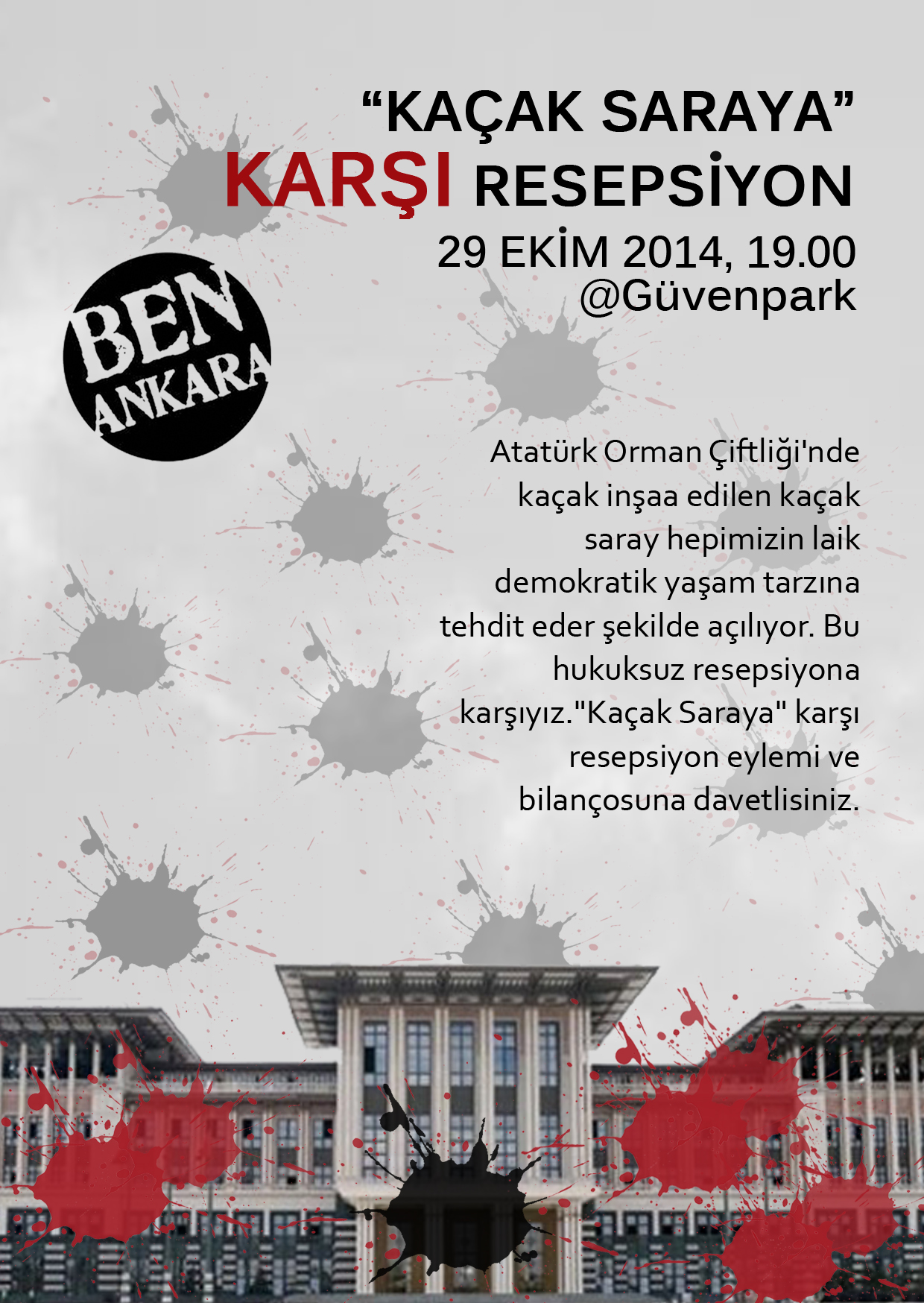 KAÇAK SARAYA KARŞI RESEPSİYON