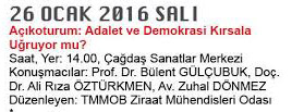 23. ADALET VE DEMOKRASİ HAFTASI AÇIKOTURUM: ADALET VE DEMOKRASİ KIRSALA UĞRUYOR MU?