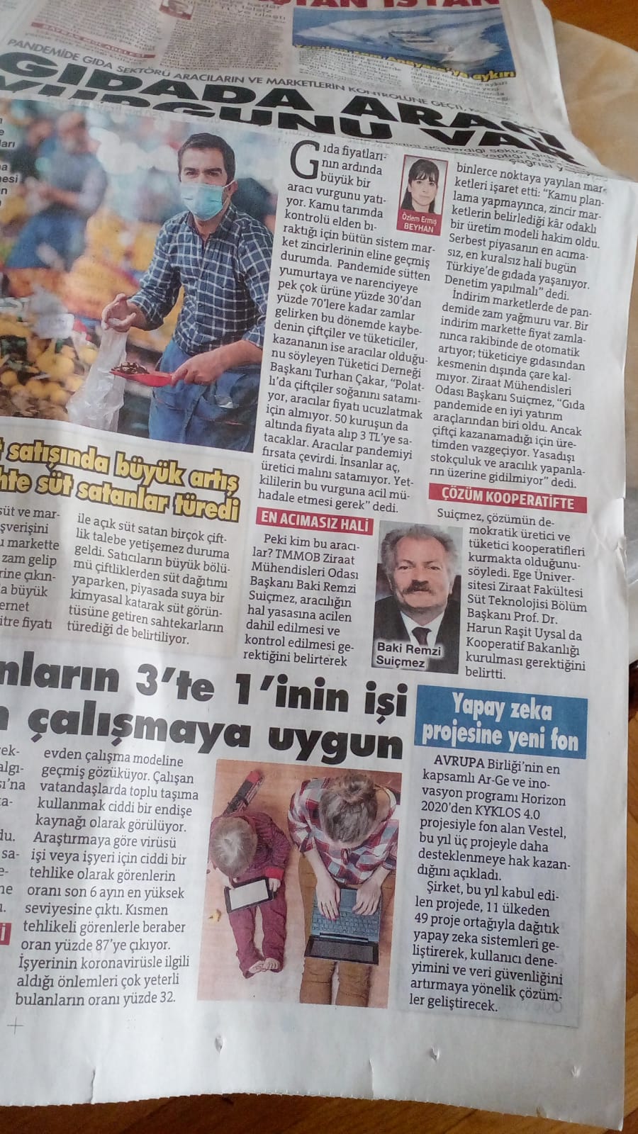 SÖZCÜ GAZETESİ: GIDADA ARACI VURGUNU- 19 OCAK 2021