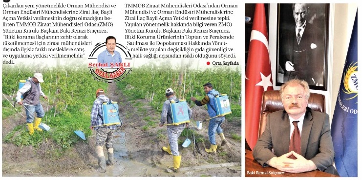 İLKHABER GAZETESİ: ZİRAATÇİLERDEN ZEHİR' UYARISI- 28 AĞUSTOS 2020