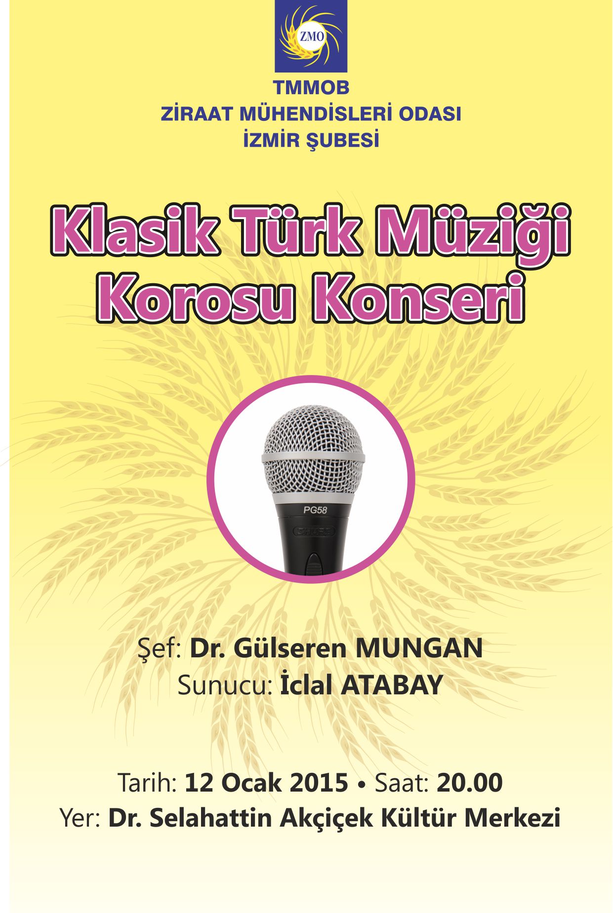 ZMO İZMİR ŞUBESİ KLASİK TÜRK MÜZİĞİ KOROSU KONSERİ