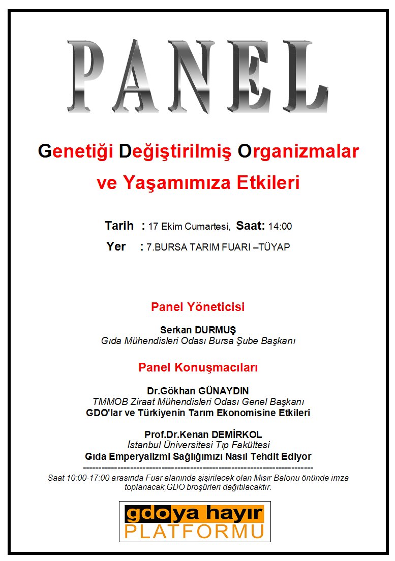BURSA 2. HAYVANCILIK VE EKİPMANLARI FUARI'NDA PANEL
