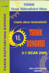 2715 VI.TÜRKİYE ZİRAAT MÜHENDİSLİĞİ TEKNİK KONGRESİ