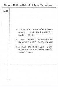 2844 ZİRAAT MÜHENDİSLERİ ODASI TALİMATNAMESİ