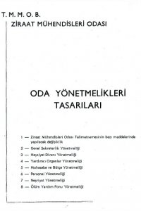 2882 ODA YÖNETMELİK TASARILARI (1965)