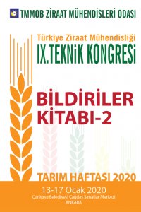2919 IX.TÜRKİYE ZİRAAT MÜHENDİSLİĞİ TEKNİK KONGRESİ BİLDİRİLER KİTABI-2